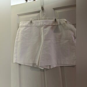 Lilly Pulitzer white shorts side button LIKE NEW WORN ONCE SIZE 16